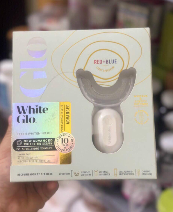 Máy làm trắng răng White Glo Accelerator Blue Light Úc - Shop Sunflower