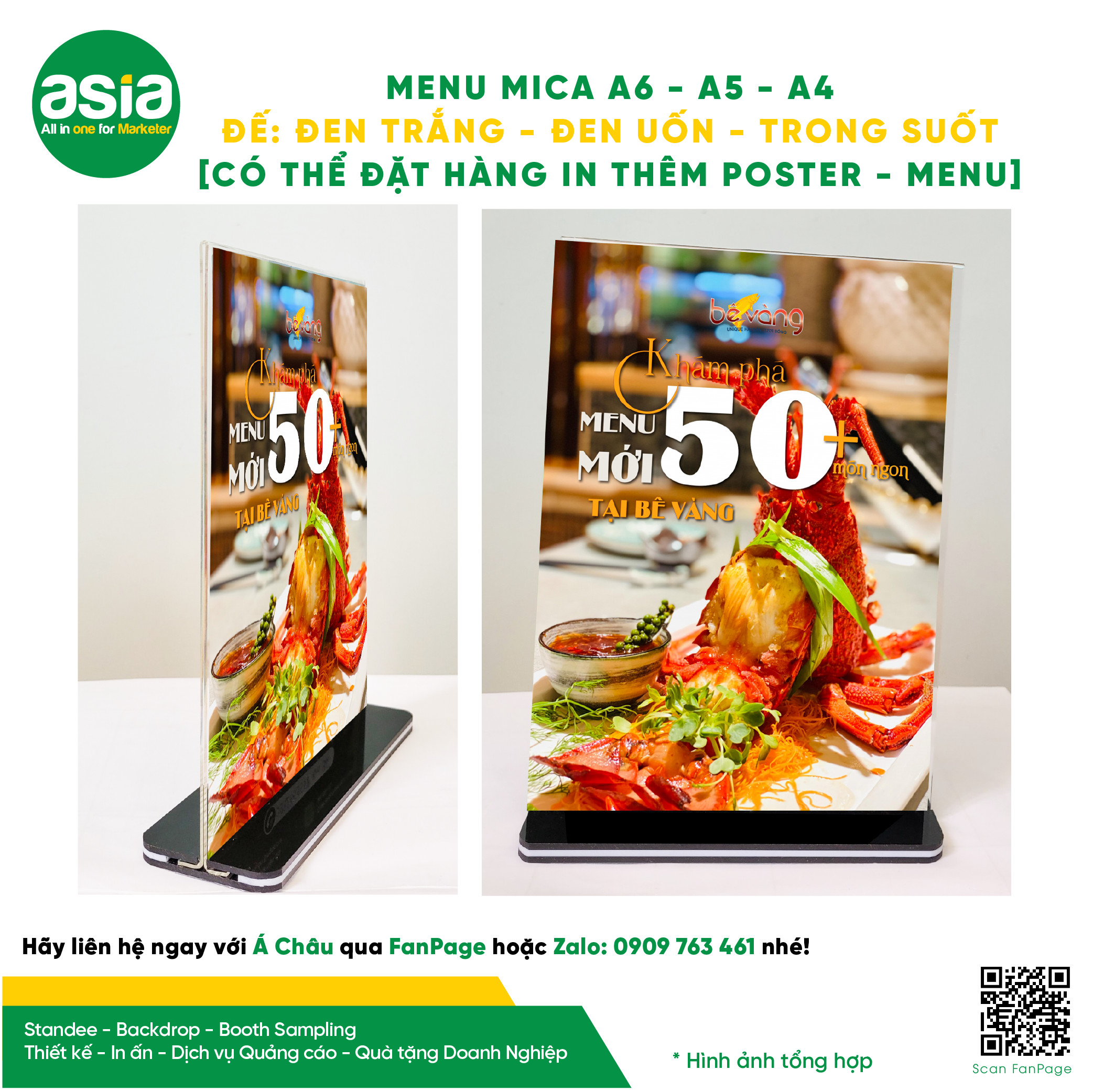 Menu mica, Tentcard Mica
