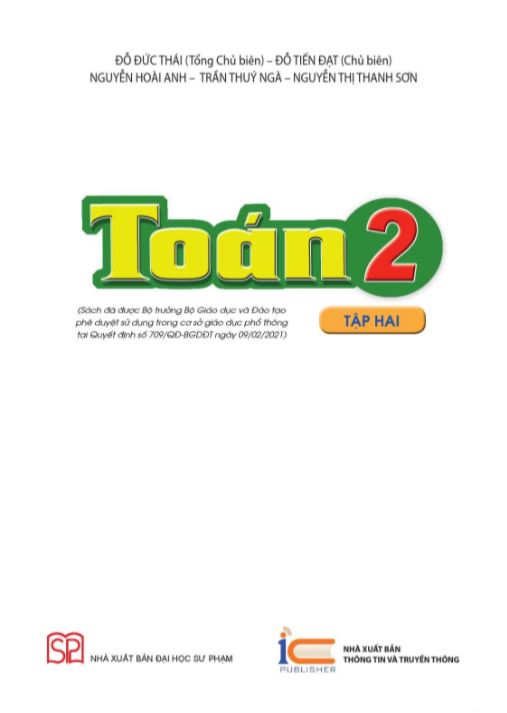 Toán lớp 2 tập 2 - Bộ Cánh Diều