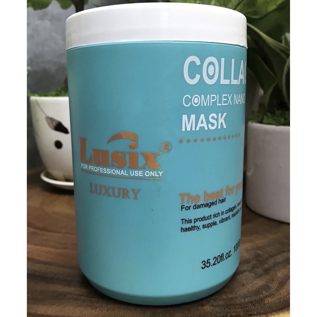 [HCM]Hấp dầu siêu mềm mượt Lusix Collagen Complex Mask 500ml