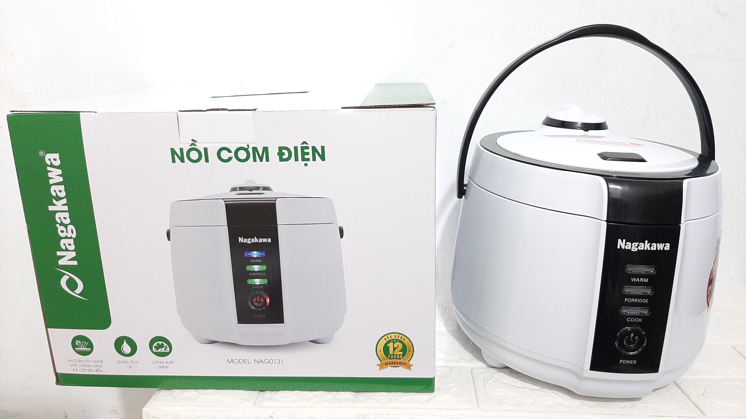 Nồi cơm điện 1.2L Nagakawa NAG0131