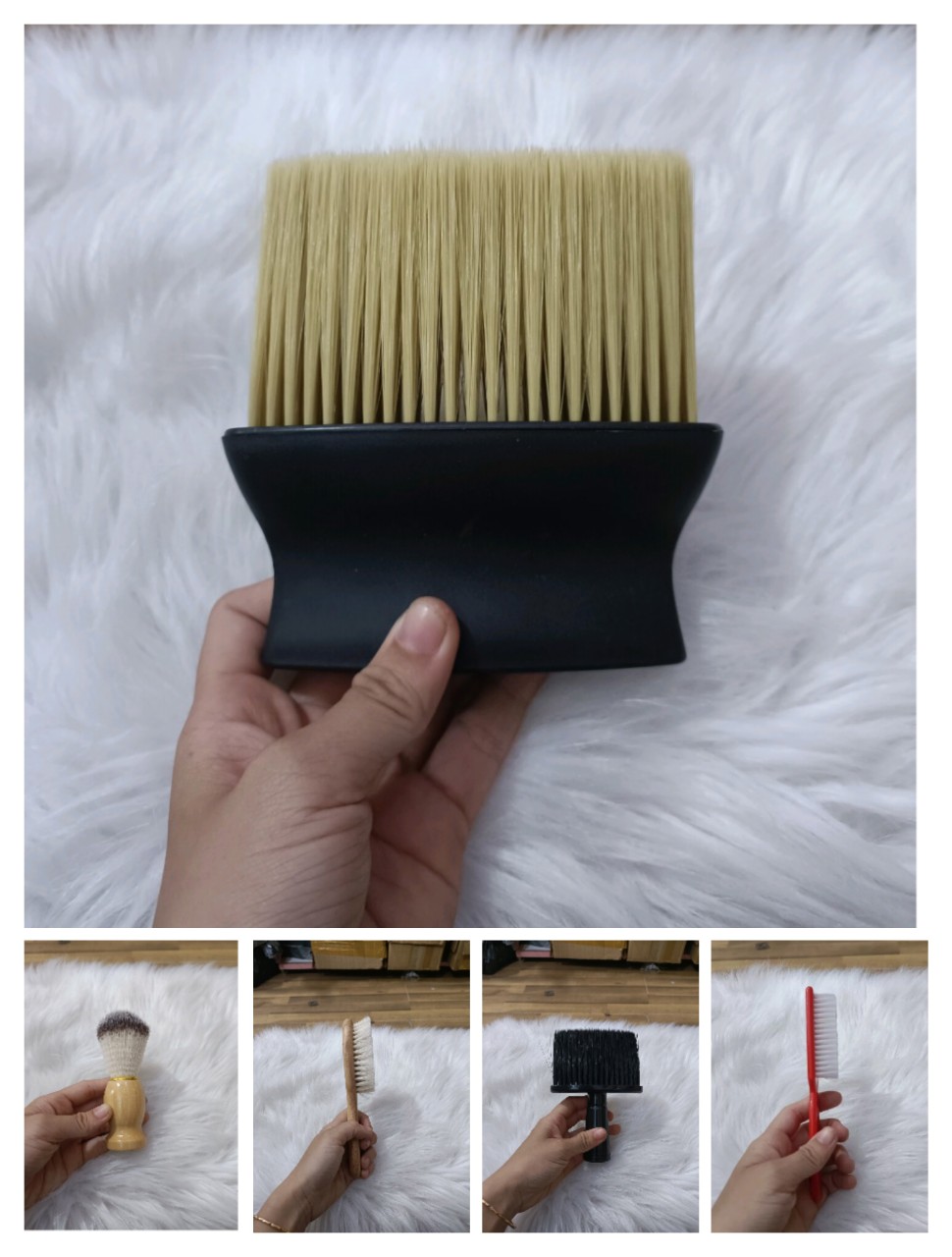 Chổi Phủi Nhiều Kiểu Dáng Chuyên Dụng Salon (Phủi Tóc/Phủi Râu)