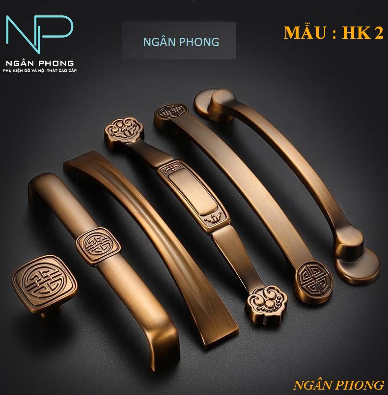 TAY NẮM TỦ MÀU ĐỒNG