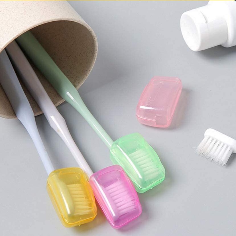 Combo 5 Nút bịt đầu bàn chải du lịch tiện dụng