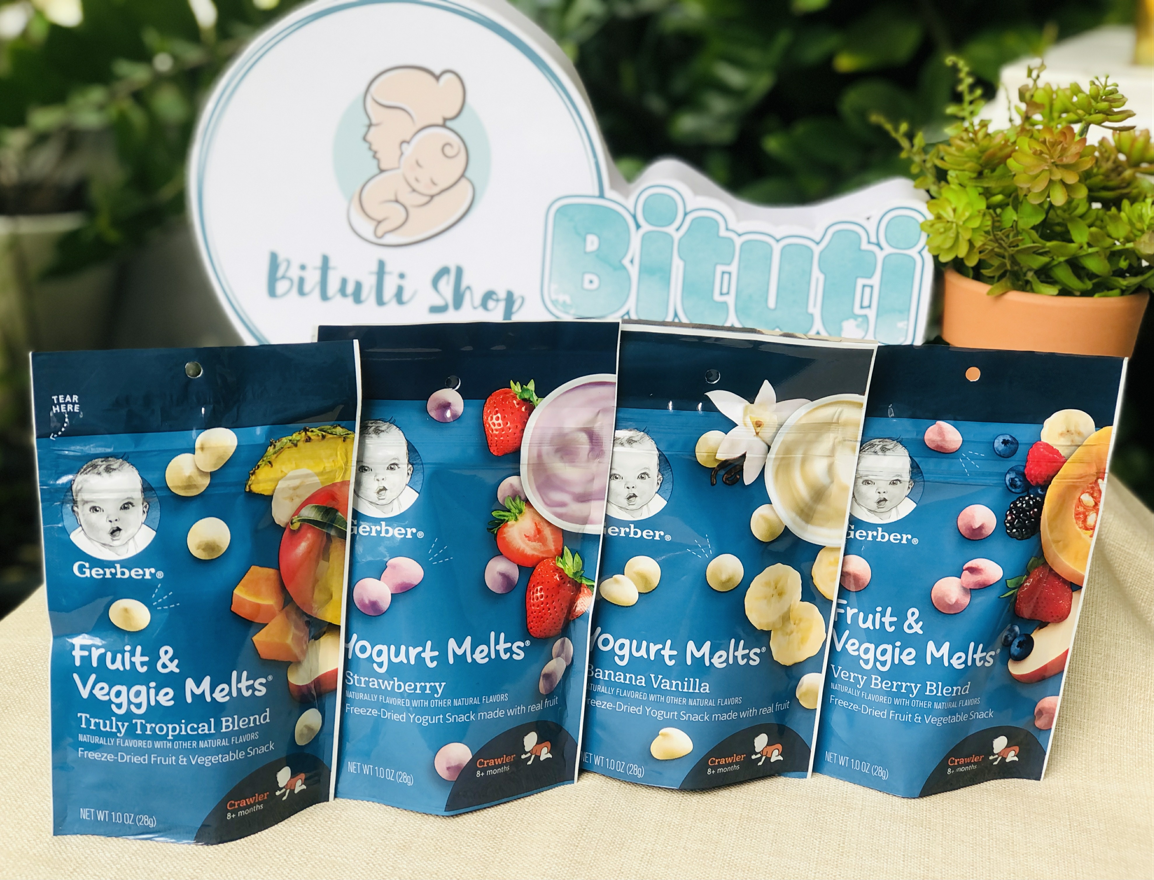 Sữa chua khô Gerber cho bé ăn dặm từ 8tháng