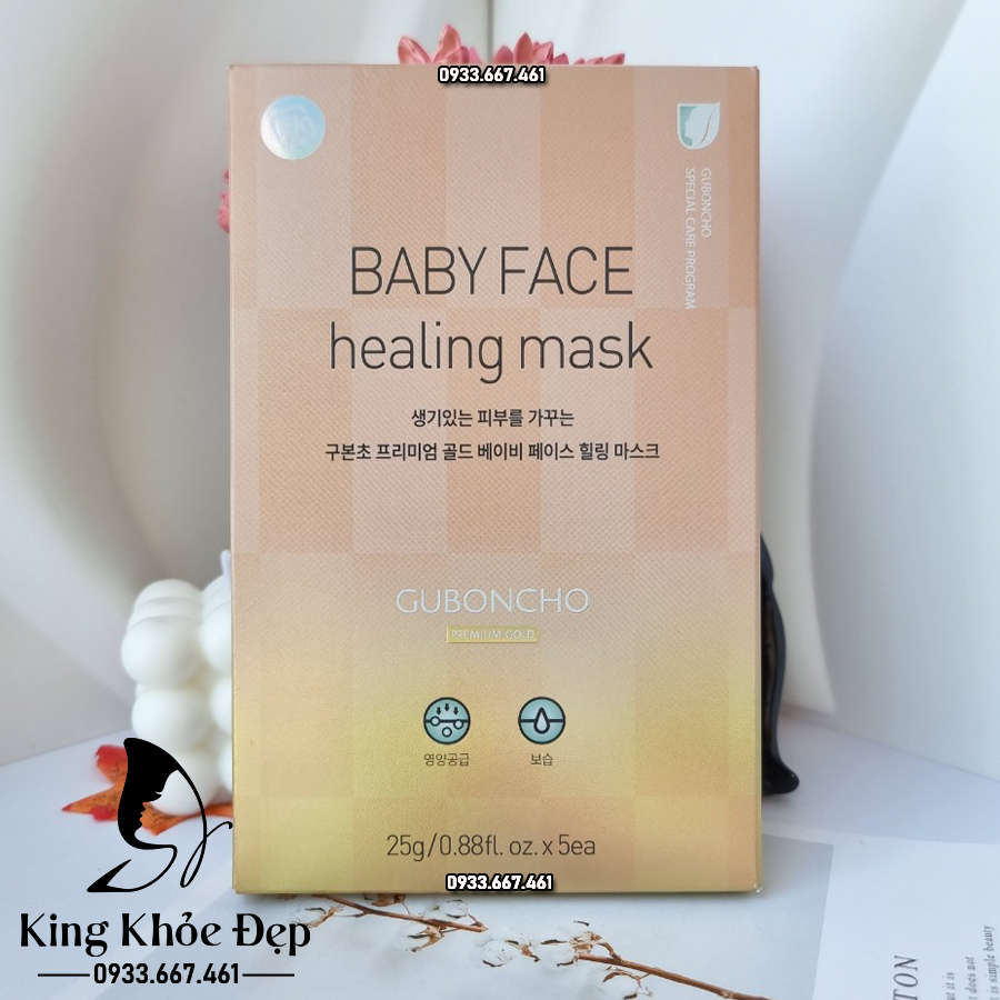 [HCM]Mặt Nạ Guboncho Baby Face Healing Mask 10 Miếng