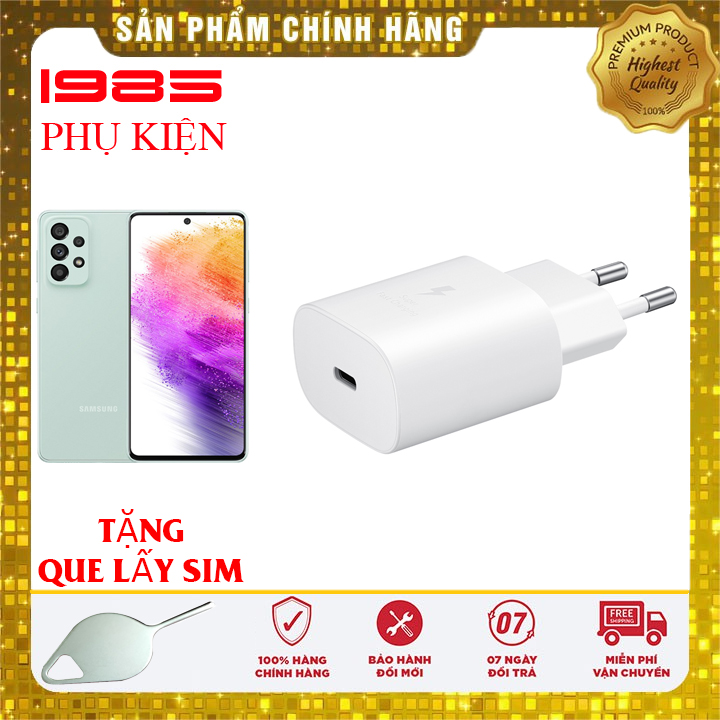 Cóc sạc nhanh 25w samsung a73 5g chính hãng