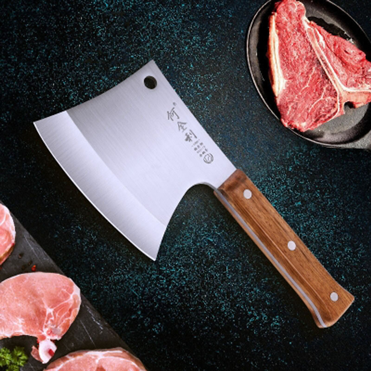 Dao bếp nhật bản azuchi thép damascus mã f4dt121
