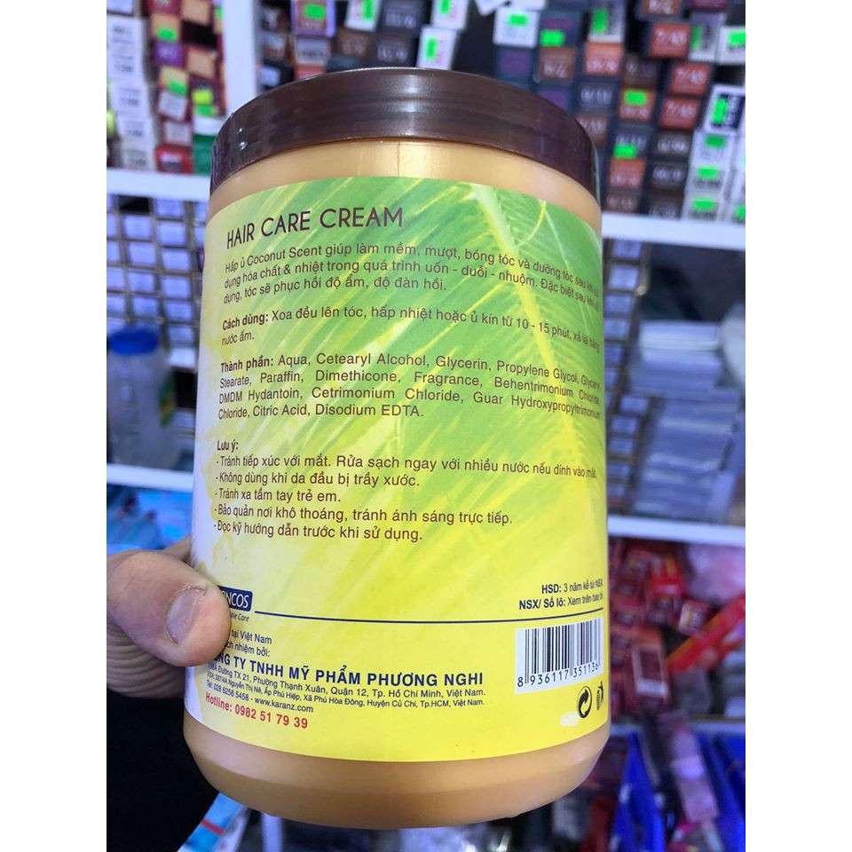 Hấp Dầu Tóc Karanz Hương Dừa 1000Ml (Dạng Hủ)