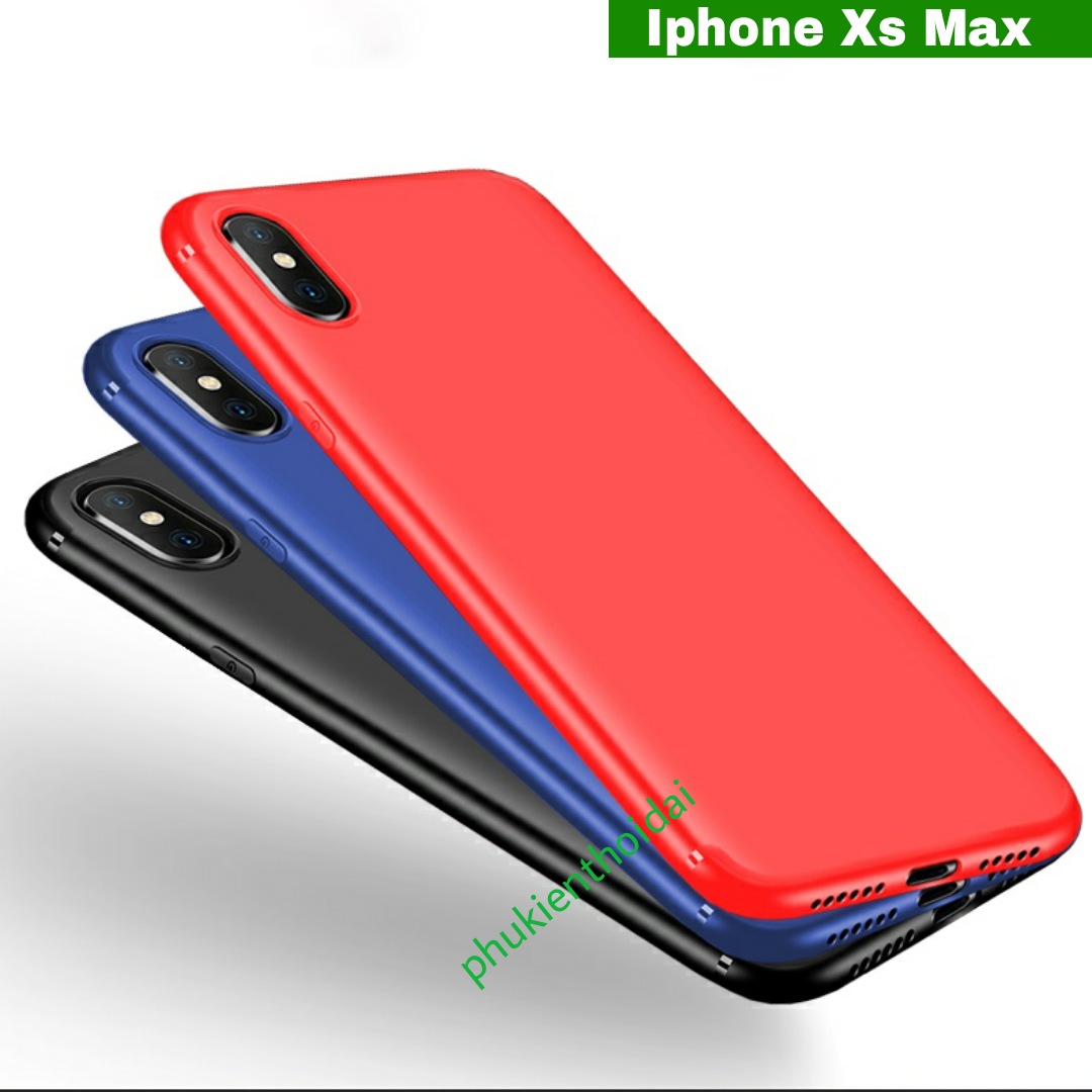 Ốp lưng Iphone Xs Max dẻo siêu mỏng ôm khít máy cao cấp