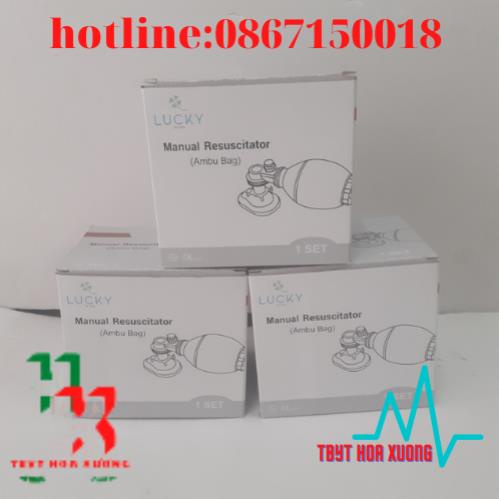 Bóng Bóp Ambu Cấp Cứu Oxy Tập Thở [Người Lớn, Trẻ Em]