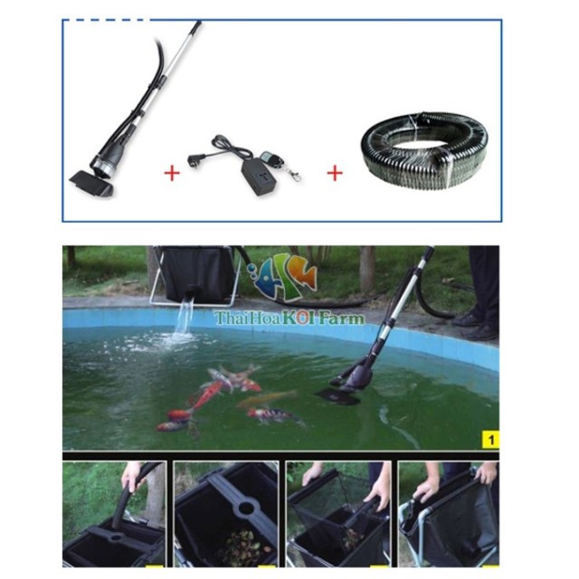 Máy vệ sinh hồ koi Boyu WNQ -1