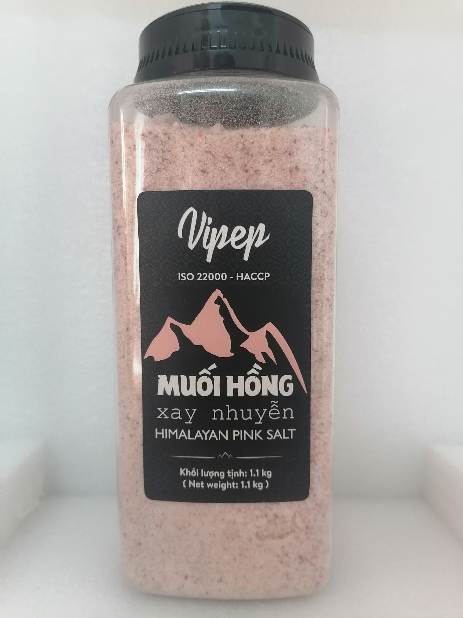 [HỘP MỊN LỚN 1.1 Kg] MUỐI HỒNG XAY NHUYỄN [Pakistan] VIPEP Hymalayan Pink Salt