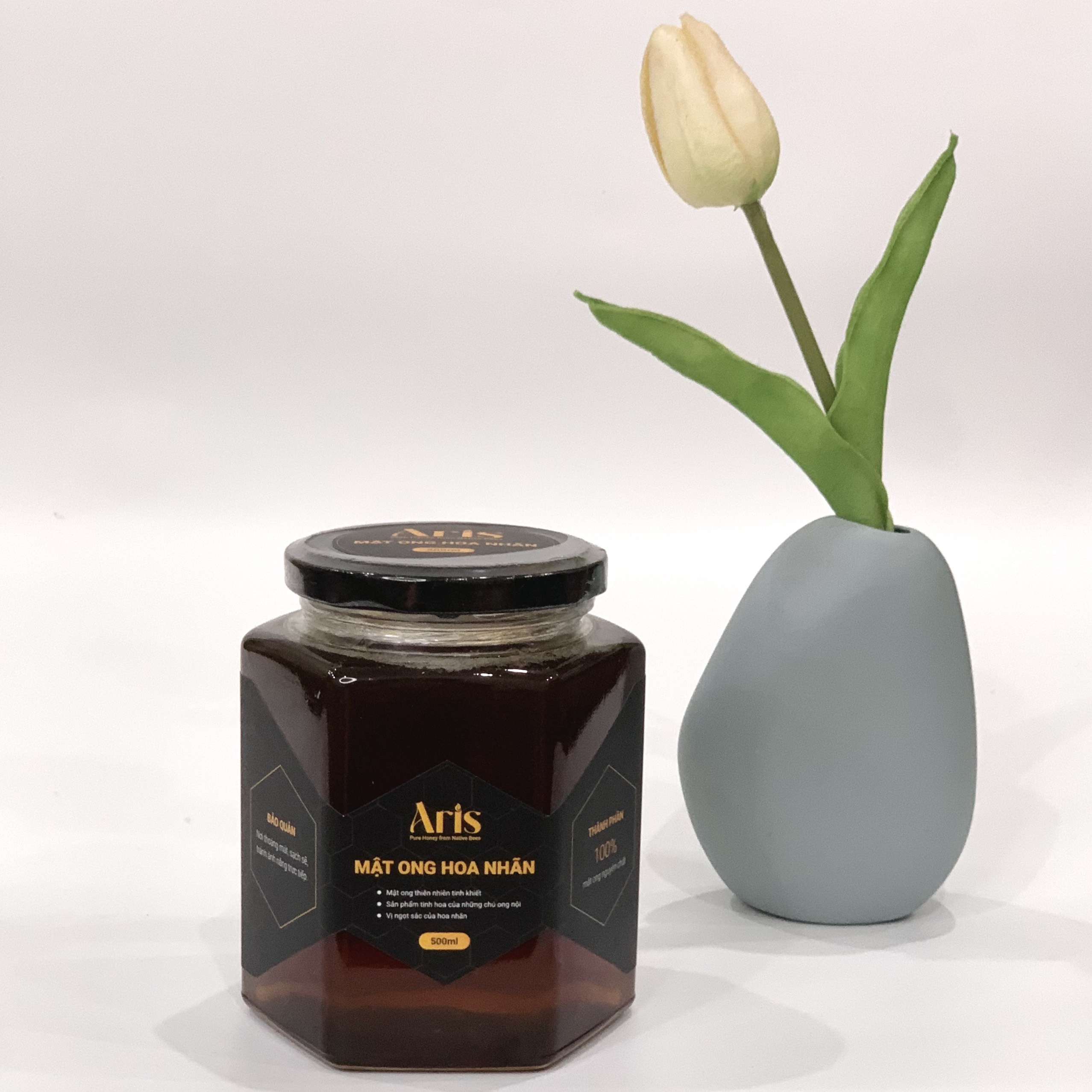 Mật Ong Hoa Nhãn Nguyên Chất ARIS 500ml