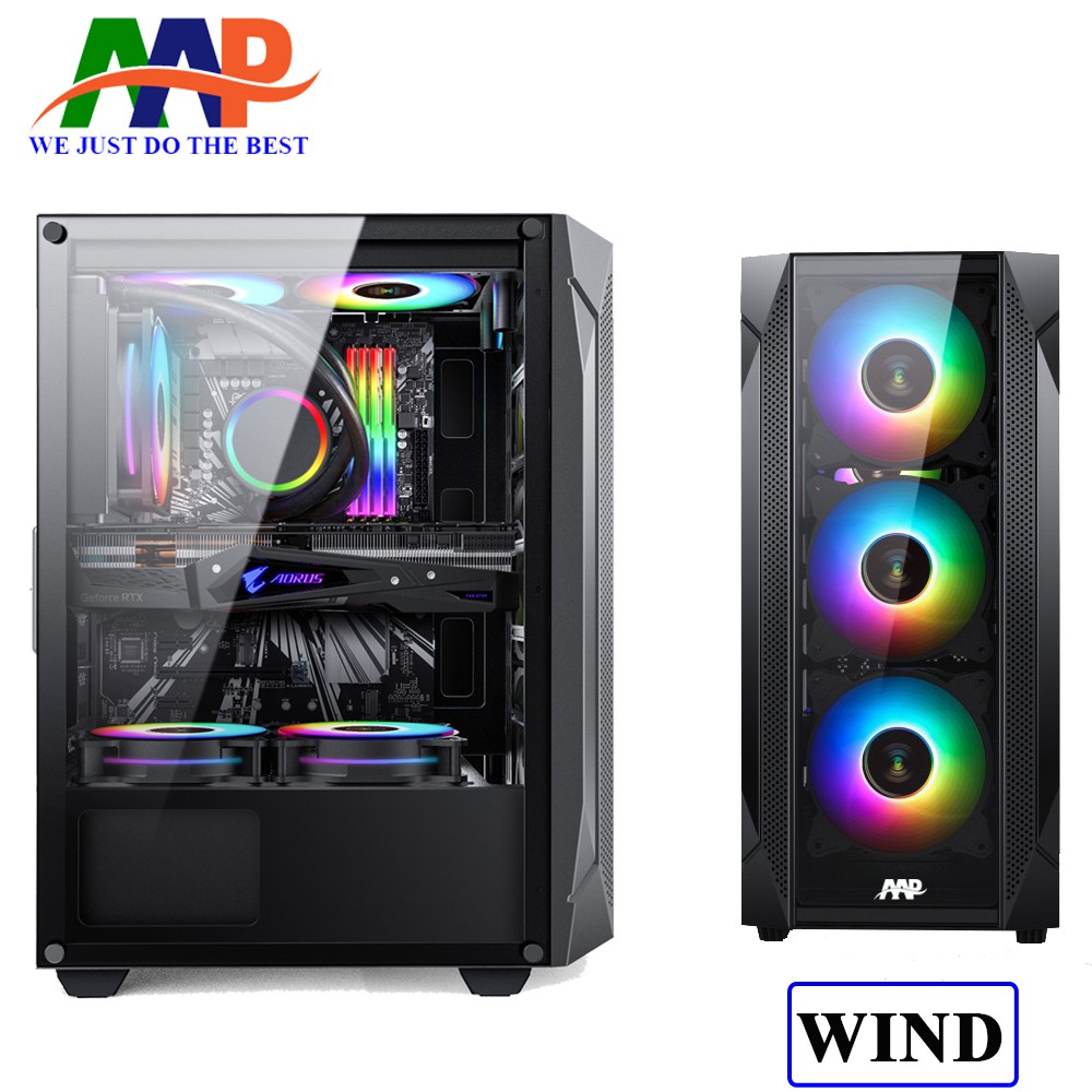 CASE AAP WIND GAMING (Hông + mặt trước kính cường lực)