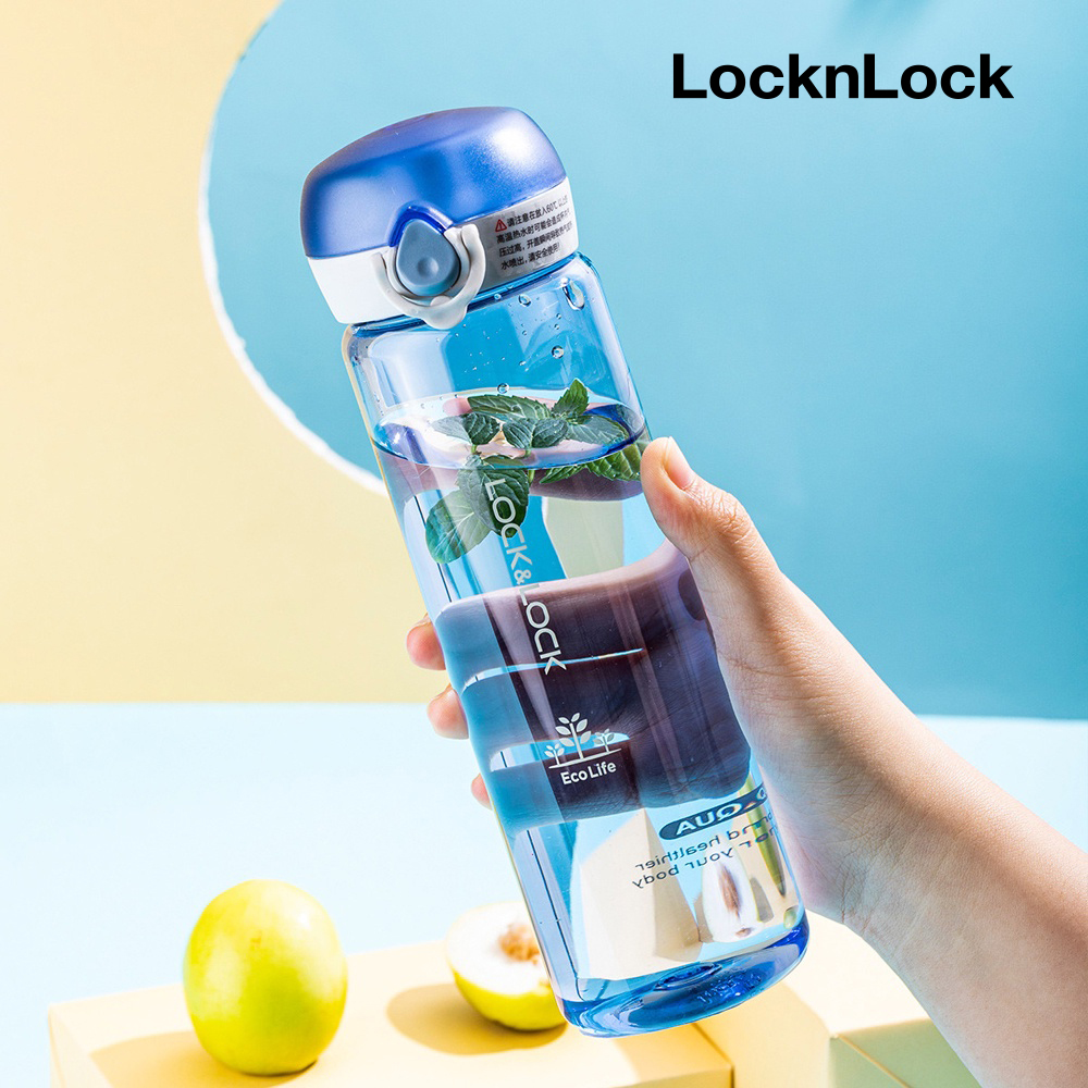 Bình Nước Nhựa Tritan LocknLock One Touch Bottle 500ml ABF645
