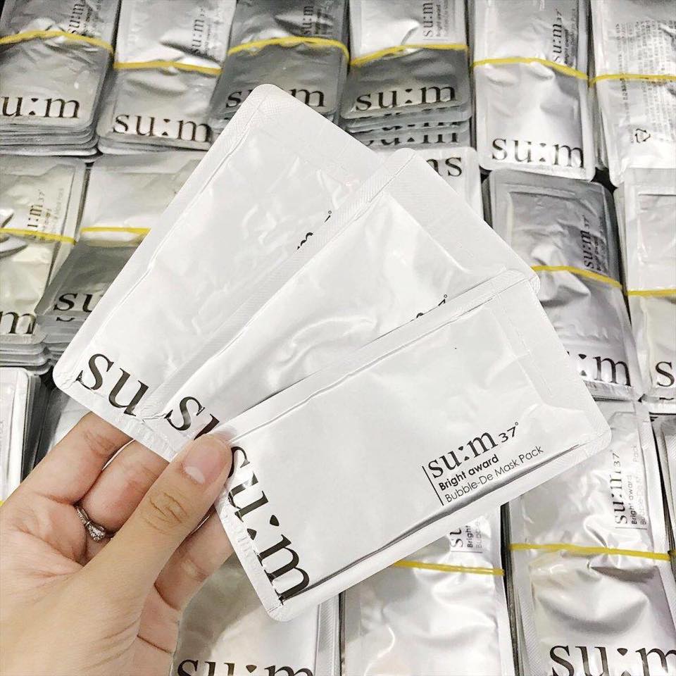 Mặt Nạ Sủi Bọt Thải Độc Su m White Award Bubble De Mask