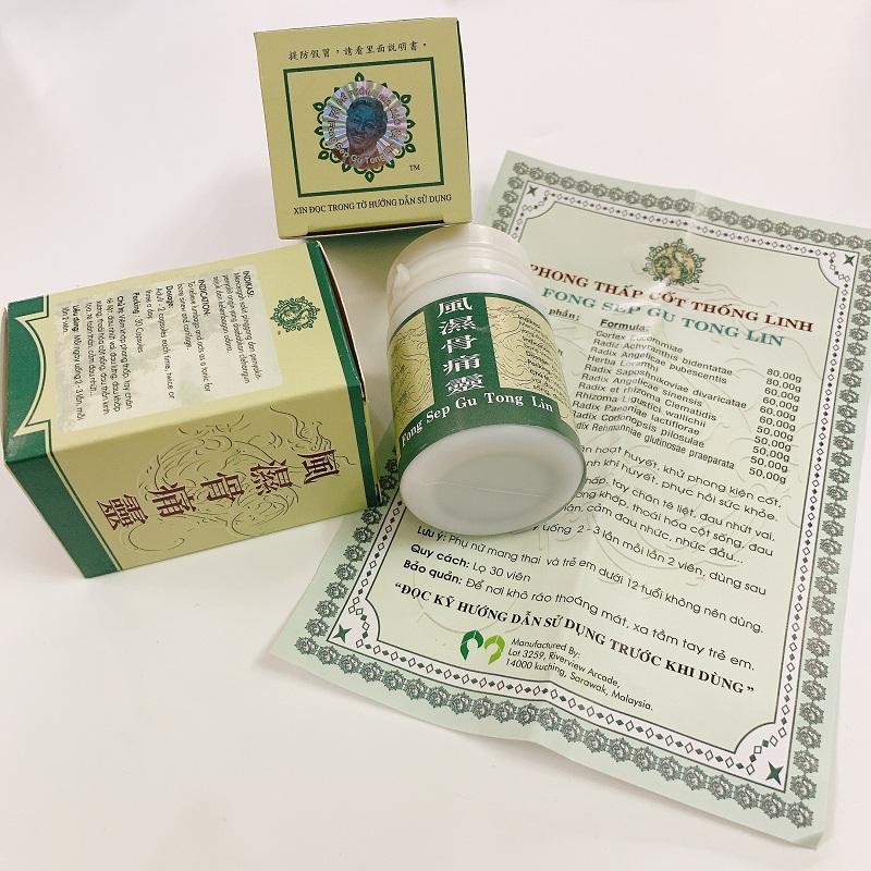 PHONG THẤP CỐT THỐNG LINH – FONG SEP GU TONG LIN – HỖ TRỢ XƯƠNG KHỚP