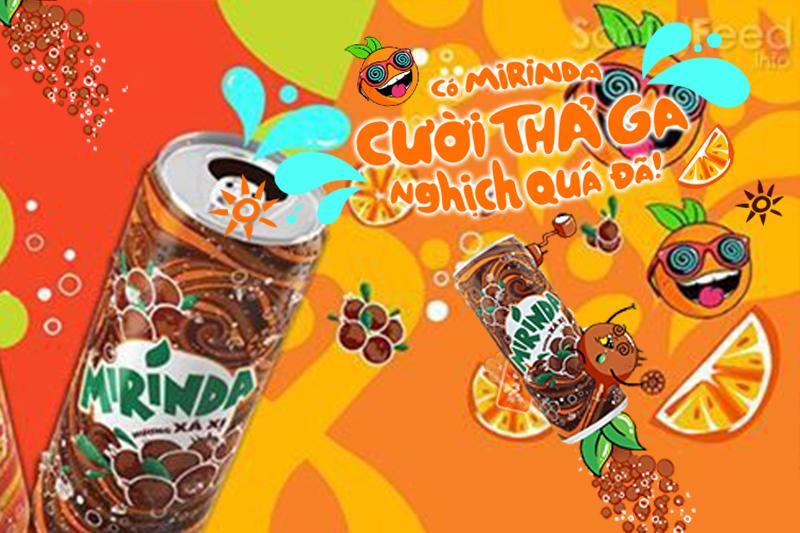 Mirinda xá xị 330ml thùng 24lon