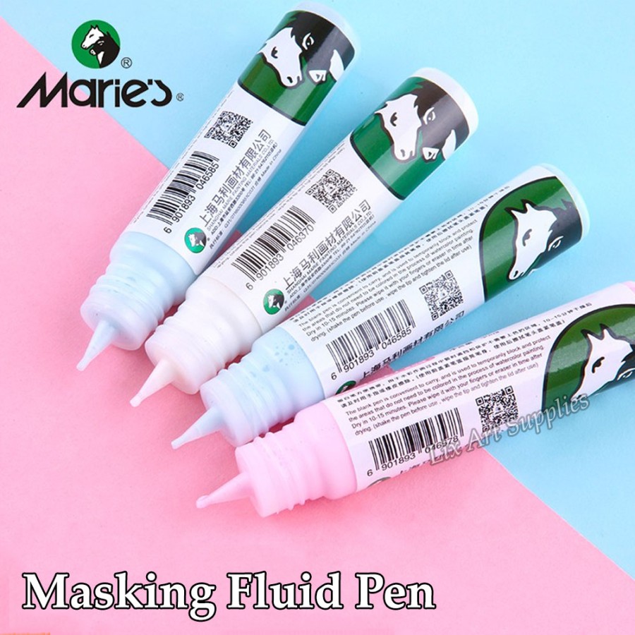 [DA ĐEN] Bút Keo Chặn Màu Marie's 30ml