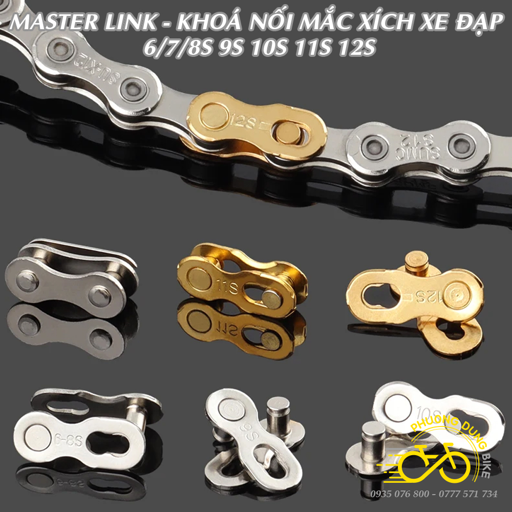 Master Link - Khóa nối mắt xích xe đạp 6/7/8S 9S 10S 11S 12S
