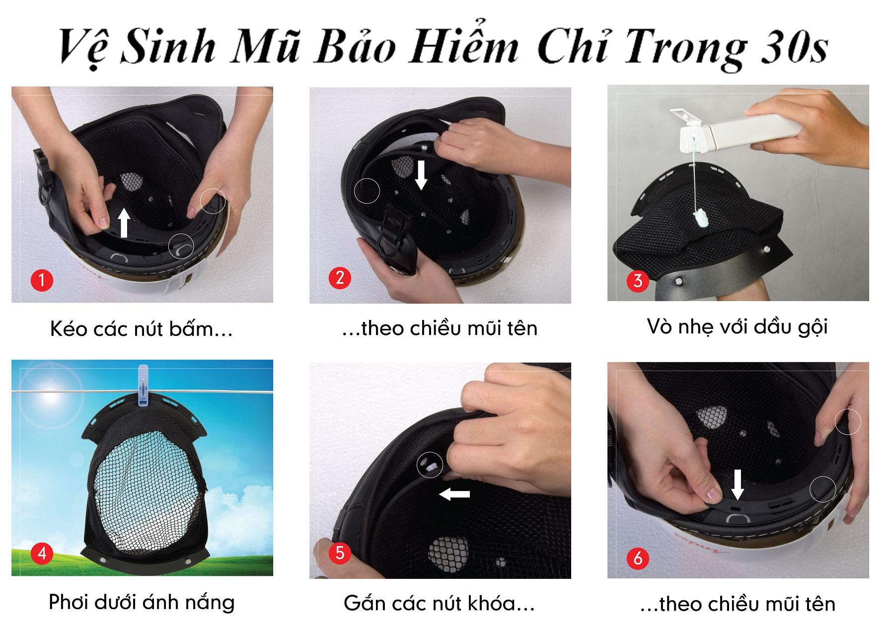 [HCM]Nón Bảo Hiểm Andes 3S181