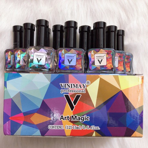 [HCM]Nail set cồn loang 12 chai Vinimay