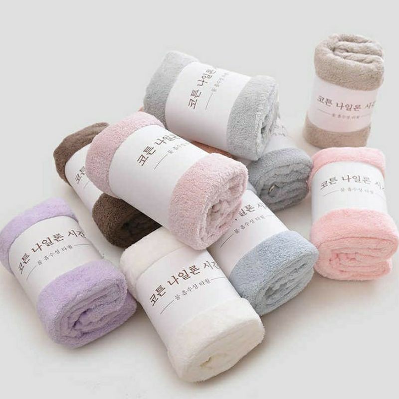 Khăn mặt Hàn Quốc cotton siêu thấm kích thước 30*50
