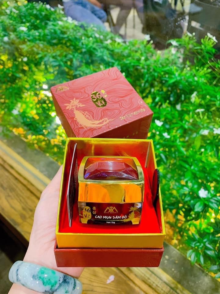 [100% Chính Hãng] cao mụn sâm đỏ 36 vị hủ 15gr full size