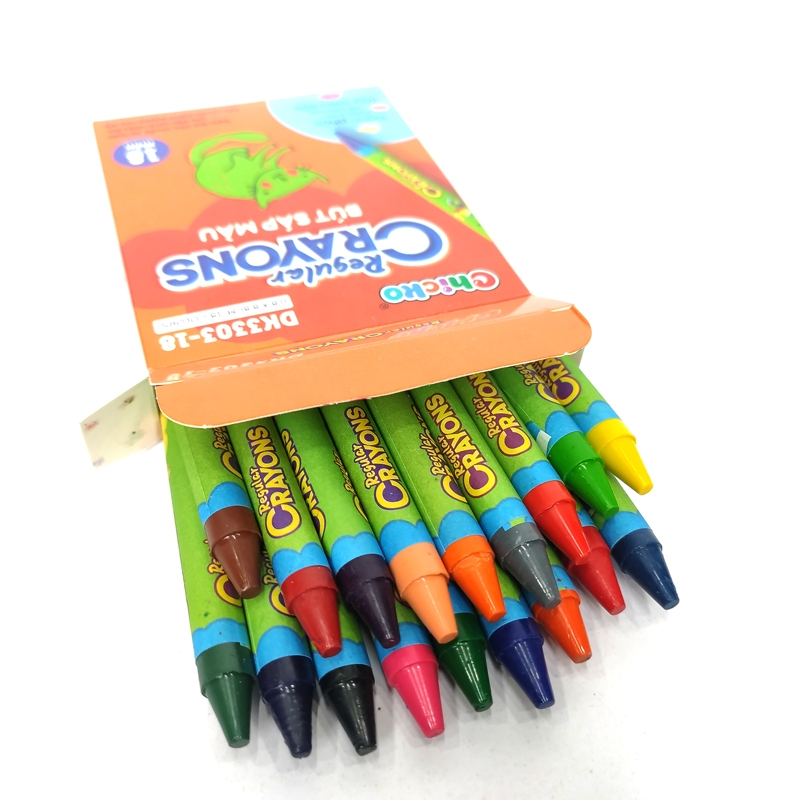 Bút Sáp Màu DUKA: Regular Crayons 18 - 24 Màu