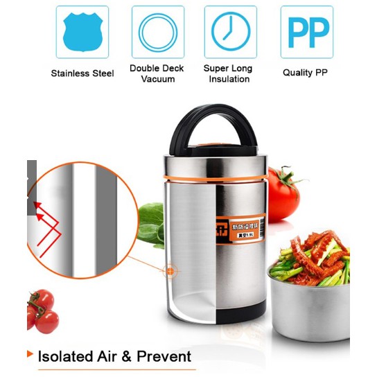 Bình ủ cháo giữ nhiệt inox đa năng 1.9 lít