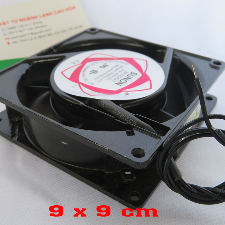quạt tản nhiệt 220v 9x9cm