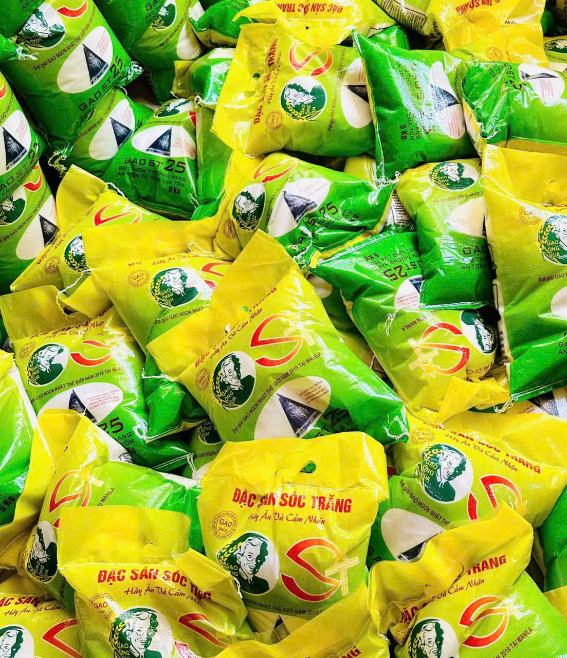 GẠO ST25 Bao 5KG Dẻo Mềm Thơm Cơm