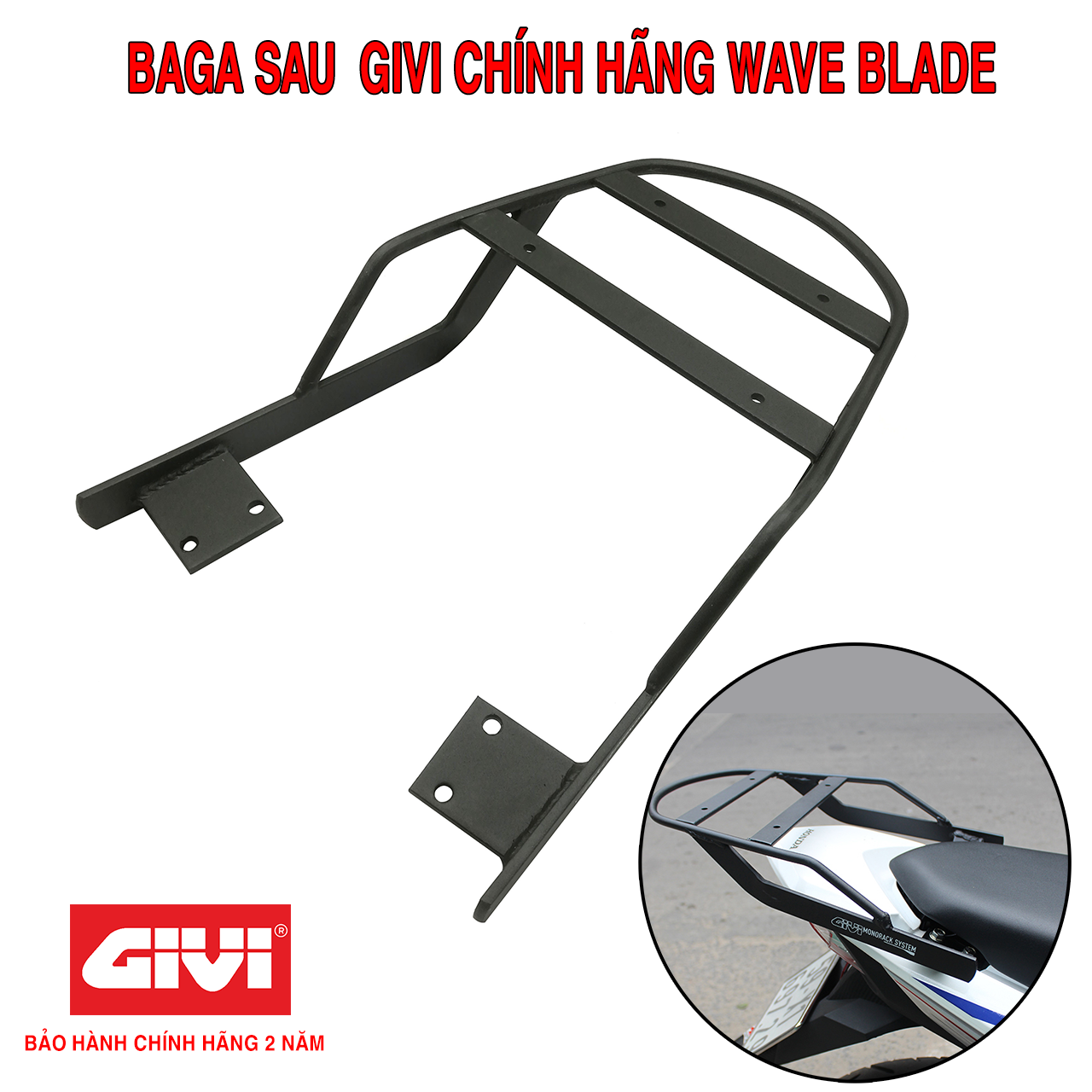 Baga Sau Givi Wave Blade Chịu Lực Cao Chính Hãng - Bảo Hành 2 Năm