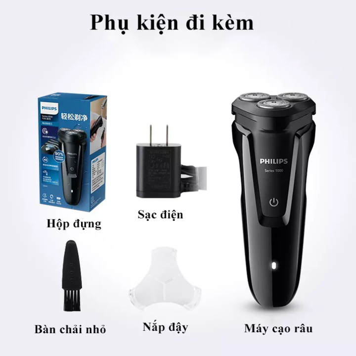 Máy cạo râu khô và ướt 5D Pivot thương hiệu Hà Lan cao cấp Philips S4303 Series 4000 - Bảo Hành 2 Năm