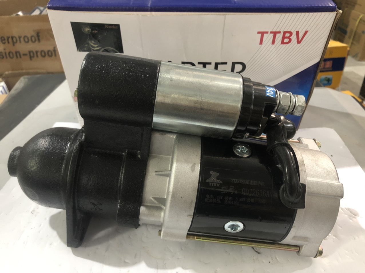 Đề ttbv rin xanh nước 2636a cong, 24v,11răng cho xe ô tô