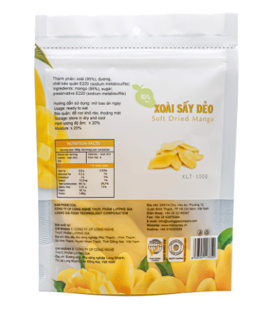 Xoài Sấy Dẻo Chua Ngọt 200 Gr
