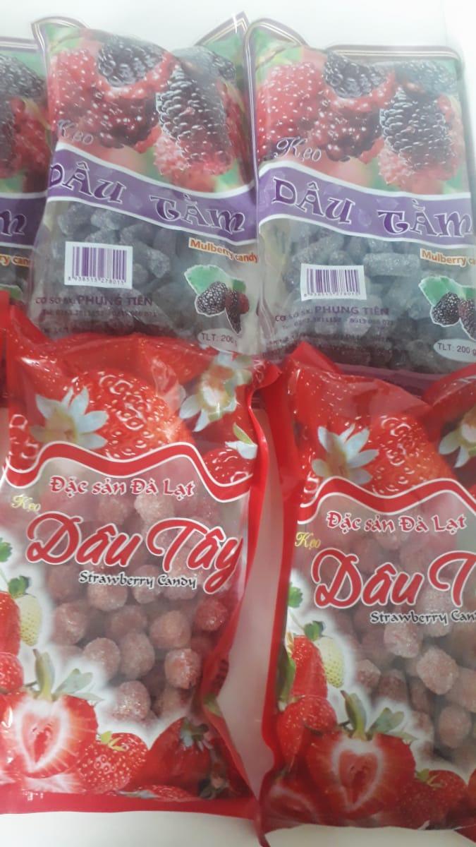 [HCM]BỊCH 200gr KẸO DÂU TÂY ĐÀ LẠT THƠM NGON