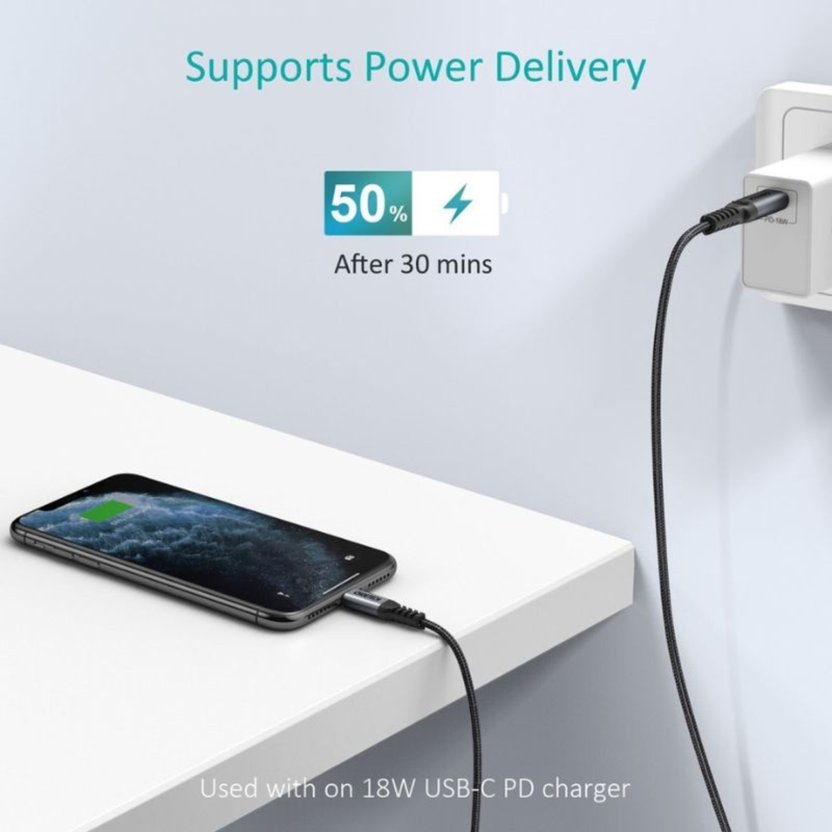 Cáp sạc Choetech Series IP00  Type C to Lightning chuẩn MFI (Hàng chính hãng)