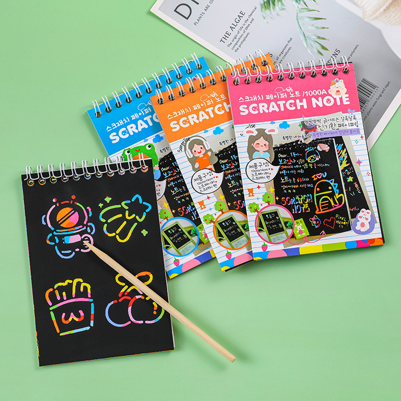 Sổ Scratch Note - Sổ Than Ma Thuật Cầu Vồng DIY MIM SCRATCHNOTE095