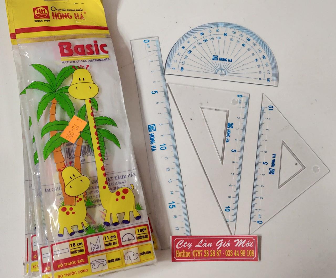 [HCM]Bộ thước Eke - VPP Làn Gió Mới