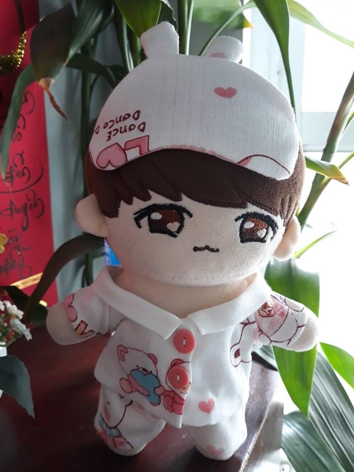 Bộ ngủ + Bịt mắt outfit doll 20 kpop