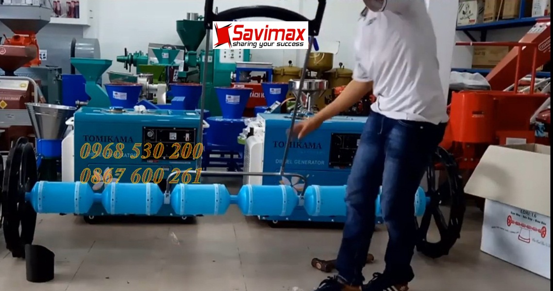 Máy xạ lúa thẳng hàng 6 trống kéo tay giá rẻ Nghĩa Hưng -Nam Định