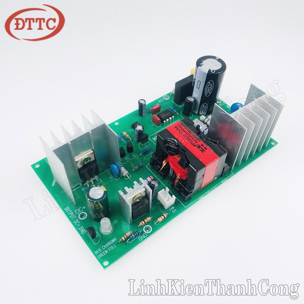 Mạch Sạc Acquy 12V 6A Sạc Acquy 0-80Ah (Mẫu Cải Tiến)