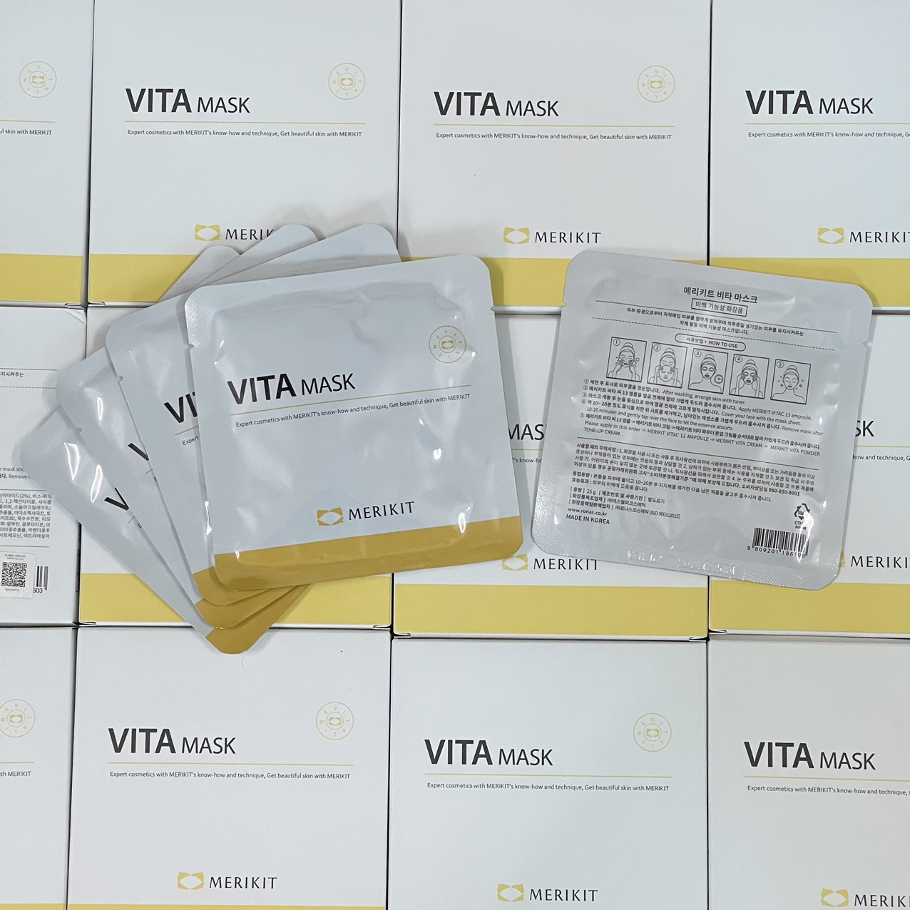 Mặt Nạ Trắng Da Vita Mask Merikit 25g*5 miếng