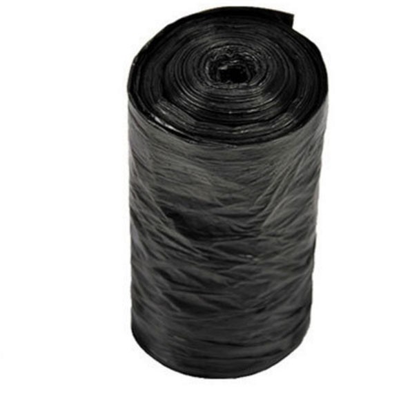 Cuộn 15 túi nilon đựng rác màu đen 50x60cm
