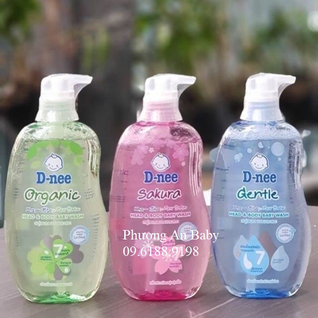 Tắm gội toàn thân em bé Dnee 200ml (dưới 3 tuổi)