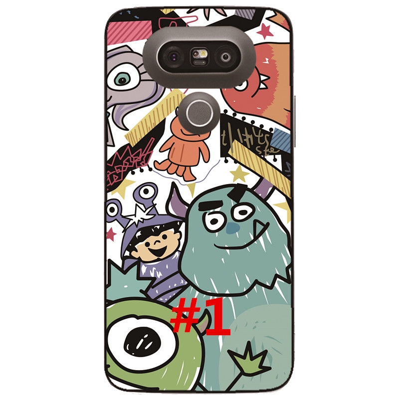 Ốp điện thoại hoạ tiết hoạt hình quái vật cho LG G7 G6 G5 G4 G3 G2 G8 G8S