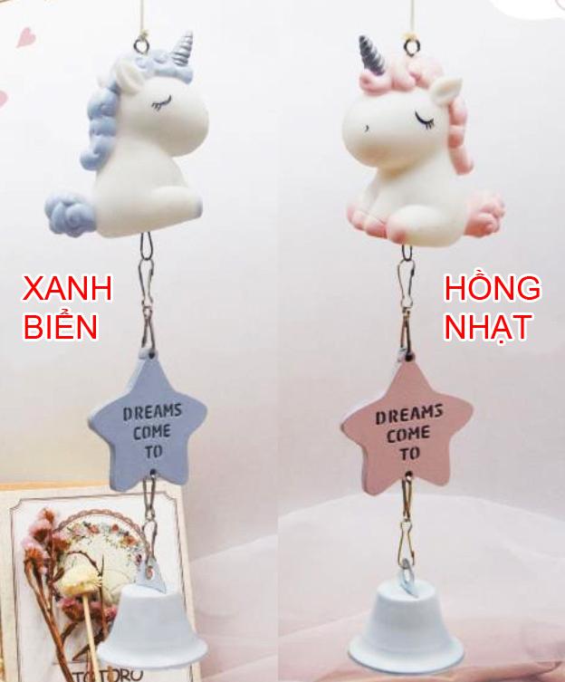 [FREESHIP MAX 15K][HCM]Chuông gió UNICORN DREAMS COME TO PASTEL (Màu Xanh Biển)