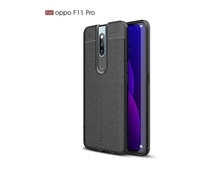 ốp lưng silicon dẻo  vân da cho Oppo F11 pro